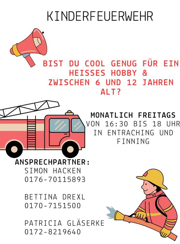 Plakat Kinderfeuerwehr